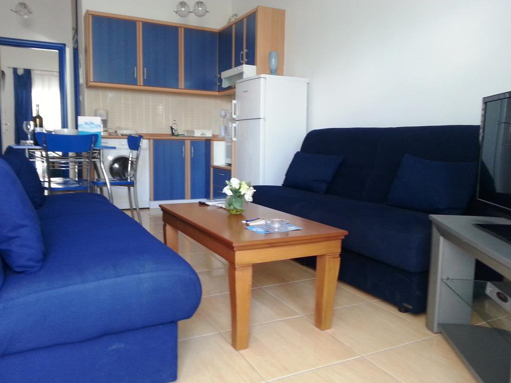 The Blue Beach Apartments Nea Peramos (Macedonia) Quarto foto